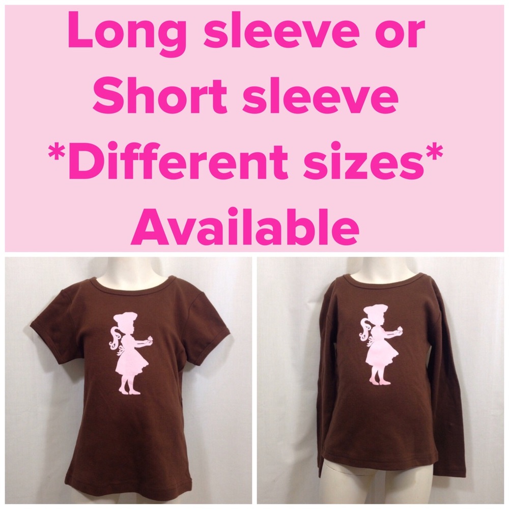 Cupcake Baker Kids Shirt In Short or Long Sleeves